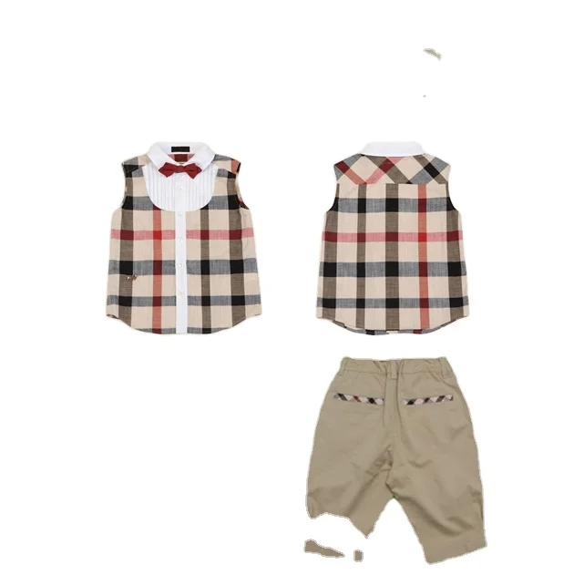 Children's summer clothes sets Baby kids casual clothing boys plaid sleeveless shirts pants hat 3pcs sets Baby Clothing sets
Children's summer clothes sets Baby kids casual clothing boys plaid sleeveless shirts pants hat 3pcs sets Baby Clothing sets