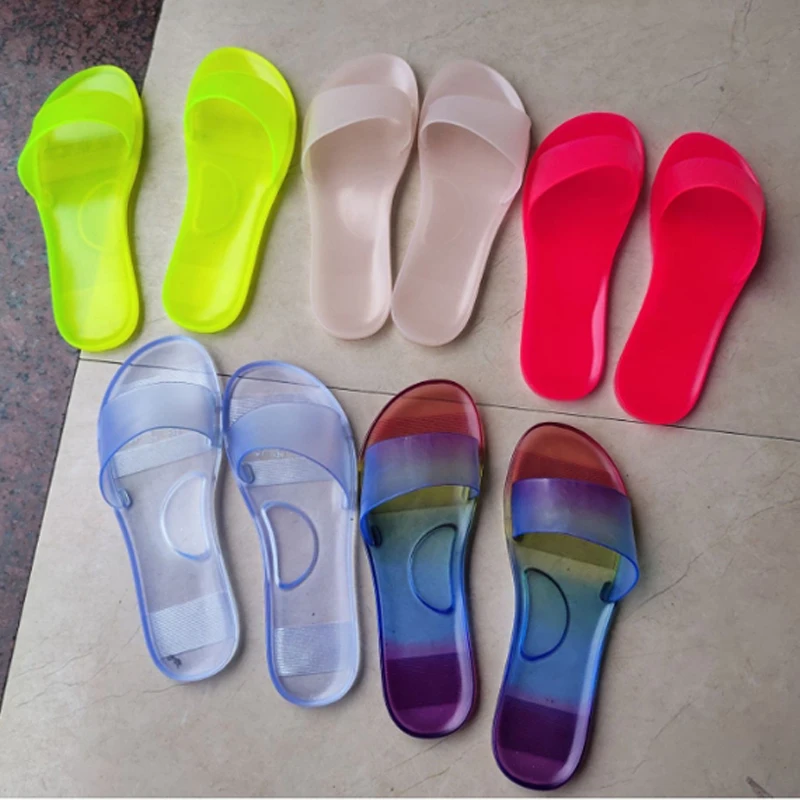 Jelly Sandals Custom 2022 Women Bath casual shoes Summer fashion ladies transparent Flat Slippers in stock, As picture
Jelly Sandals Custom 2022 Women Bath casual shoes Summer fashion ladies transparent Flat Slippers in stock, As picture