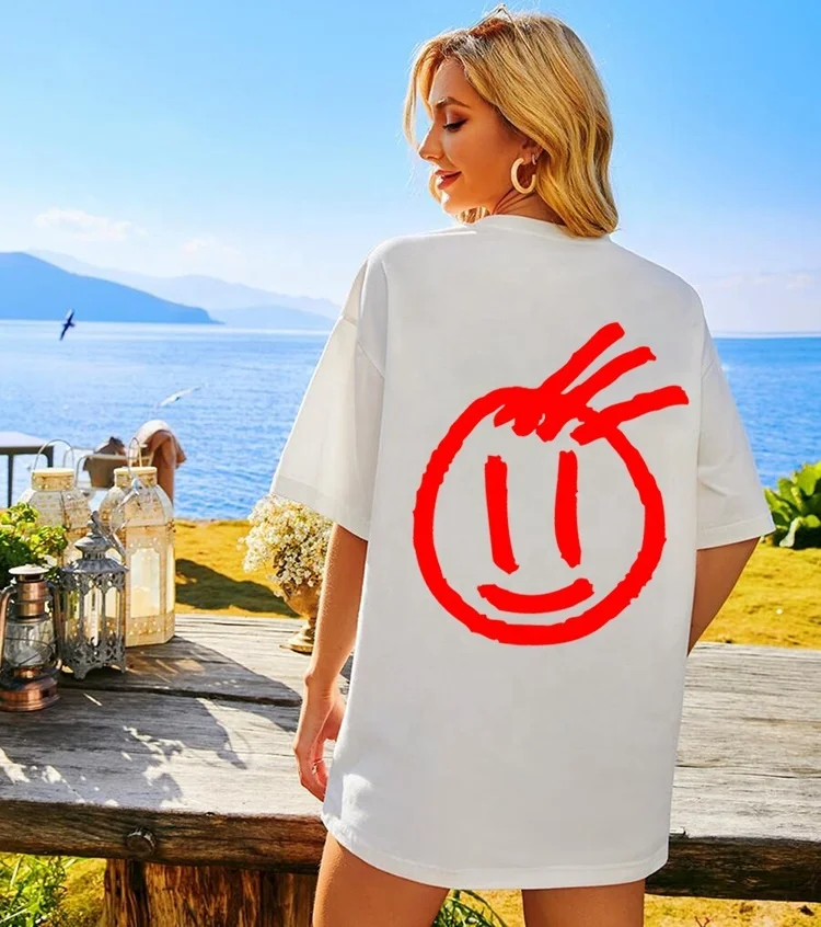 2022 Summer Jack-o-lantern Oversize Tshirt Custom Drop Shoulder Graphic O-Neck Oversized Vintage Women Printing T-shirt
2022 Summer Jack-o-lantern Oversize Tshirt Custom Drop Shoulder Graphic O-Neck Oversized Vintage Women Printing T-shirt