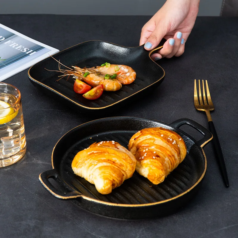 Special Design Restaurant Hotel Used Cooking Lasagna Pan Nordic Bakeware Set,Round Matte Black Ceramic Baking Dish
Special Design Restaurant Hotel Used Cooking Lasagna Pan Nordic Bakeware Set,Round Matte Black Ceramic Baking Dish