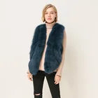 QIUCHEN- QC1859 FREE SHIPPING real fox fur vest winter women dress luxury fur gilet new arrival wholesale short vest