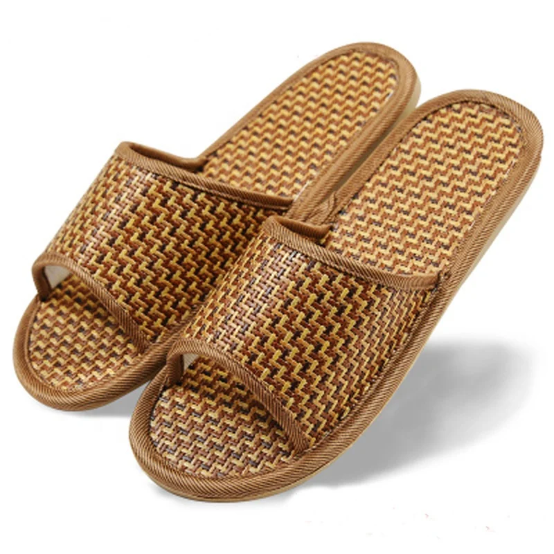 Men Natural Bamboo Rattan Summer Comfort Slippers Women Indoor Home Slippers Non-slip Slippers Unisex, Brown
Men Natural Bamboo Rattan Summer Comfort Slippers Women Indoor Home Slippers Non-slip Slippers Unisex, Brown