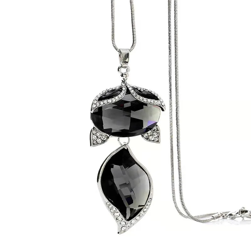 Korean new high-grade crystal sweater chain wholesale fashion creative jewelry female charm little fox Pendant Necklace
Korean new high-grade crystal sweater chain wholesale fashion creative jewelry female charm little fox Pendant Necklace