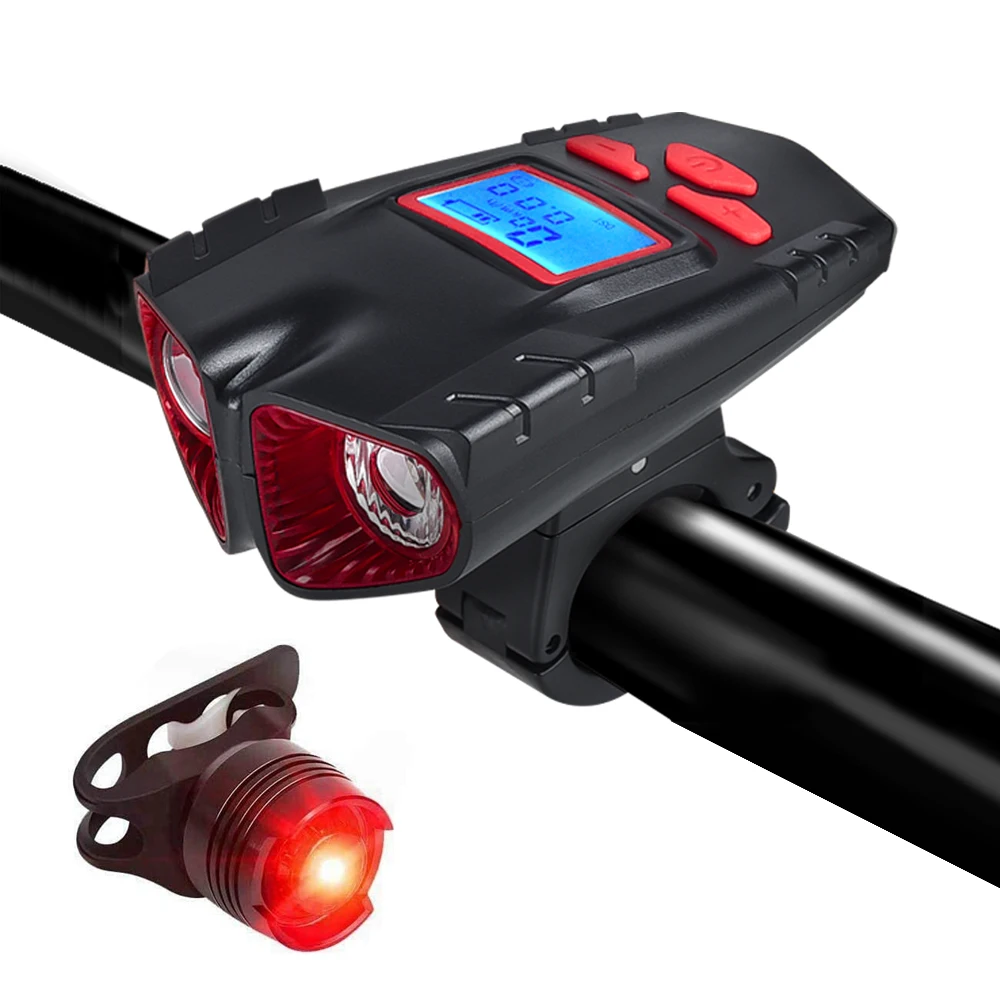2021 New Bike Lights Super Bright High Waterproof Speaker Smart USB Rechargeable Bicycle Front Light For Sale With Horn, Blue/red/black
2021 New Bike Lights Super Bright High Waterproof Speaker Smart USB Rechargeable Bicycle Front Light For Sale With Horn, Blue/red/black
