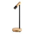 Modern hotel bedroom eye care led desk light beech wooden study reading led table lamp