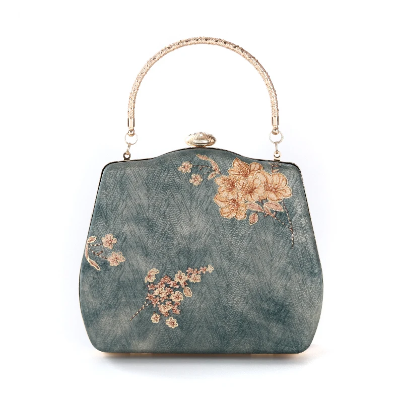 Customizable Designed New Style Handmade Vintage Evening Bag Silk Clutch With Handle For Wedding/banquet/party/porm, Green,blue,pink/customized colors
Customizable Designed New Style Handmade Vintage Evening Bag Silk Clutch With Handle For Wedding/banquet/party/porm, Green,blue,pink/customized colors