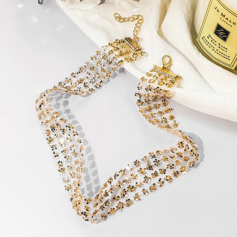 Ready Stock Mesh Sequin Necklace Fashion Wild Clavicle Chain Simple Necklace For Girl Women Party traveling, As same as picture
Ready Stock Mesh Sequin Necklace Fashion Wild Clavicle Chain Simple Necklace For Girl Women Party traveling, As same as picture