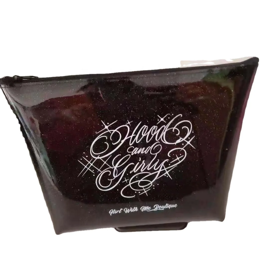 Customize OEM Silkscreen Custom Logo transparent Cute Color Glitter PVC Cosmetic Makeup Bag, Choose fabric color card
Customize OEM Silkscreen Custom Logo transparent Cute Color Glitter PVC Cosmetic Makeup Bag, Choose fabric color card