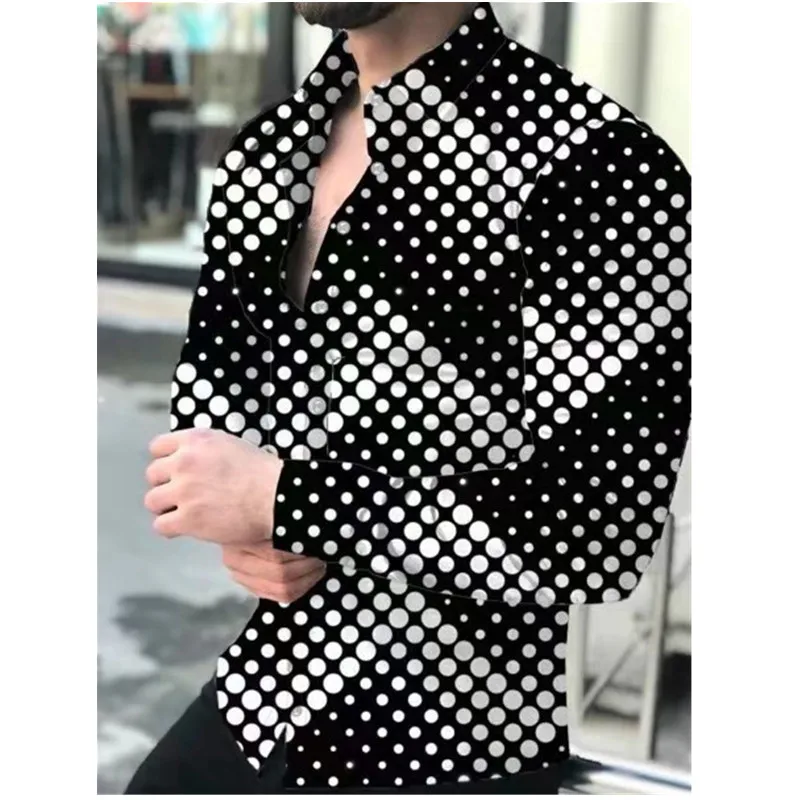 Men's Shirt New design 2022 Long Sleeve Tees Cozy Tops Gradient Color Polka Dot Print Shirt Extra Large Single Shirt For Men
Men's Shirt New design 2022 Long Sleeve Tees Cozy Tops Gradient Color Polka Dot Print Shirt Extra Large Single Shirt For Men