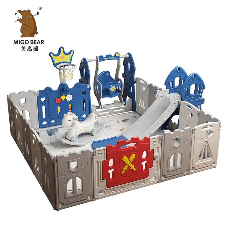 Durable folding baby playpen fence Kids safety playpen play yard baby swing playpens, Blue/pink
Durable folding baby playpen fence Kids safety playpen play yard baby swing playpens, Blue/pink