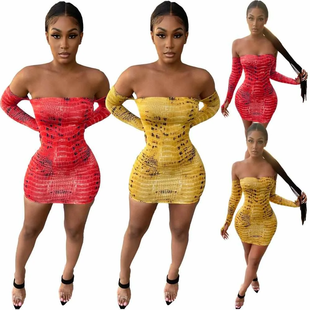 Sexy Women Nightclub Dress One Piece Off Shoulder Long Sleeve Bodysuit Top Skinny Skirt Set
Sexy Women Nightclub Dress One Piece Off Shoulder Long Sleeve Bodysuit Top Skinny Skirt Set