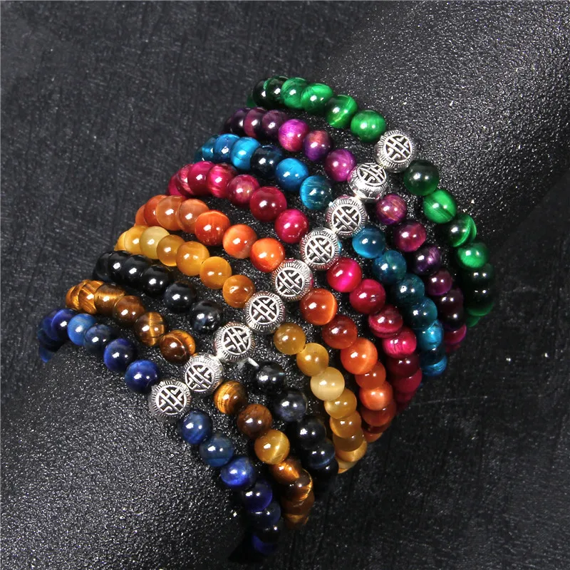 Factory Wholesale Stocked Fashion Handmade 8MM Colorful Tiger Eye Stone Beads Relationship Bracelet
Factory Wholesale Stocked Fashion Handmade 8MM Colorful Tiger Eye Stone Beads Relationship Bracelet
