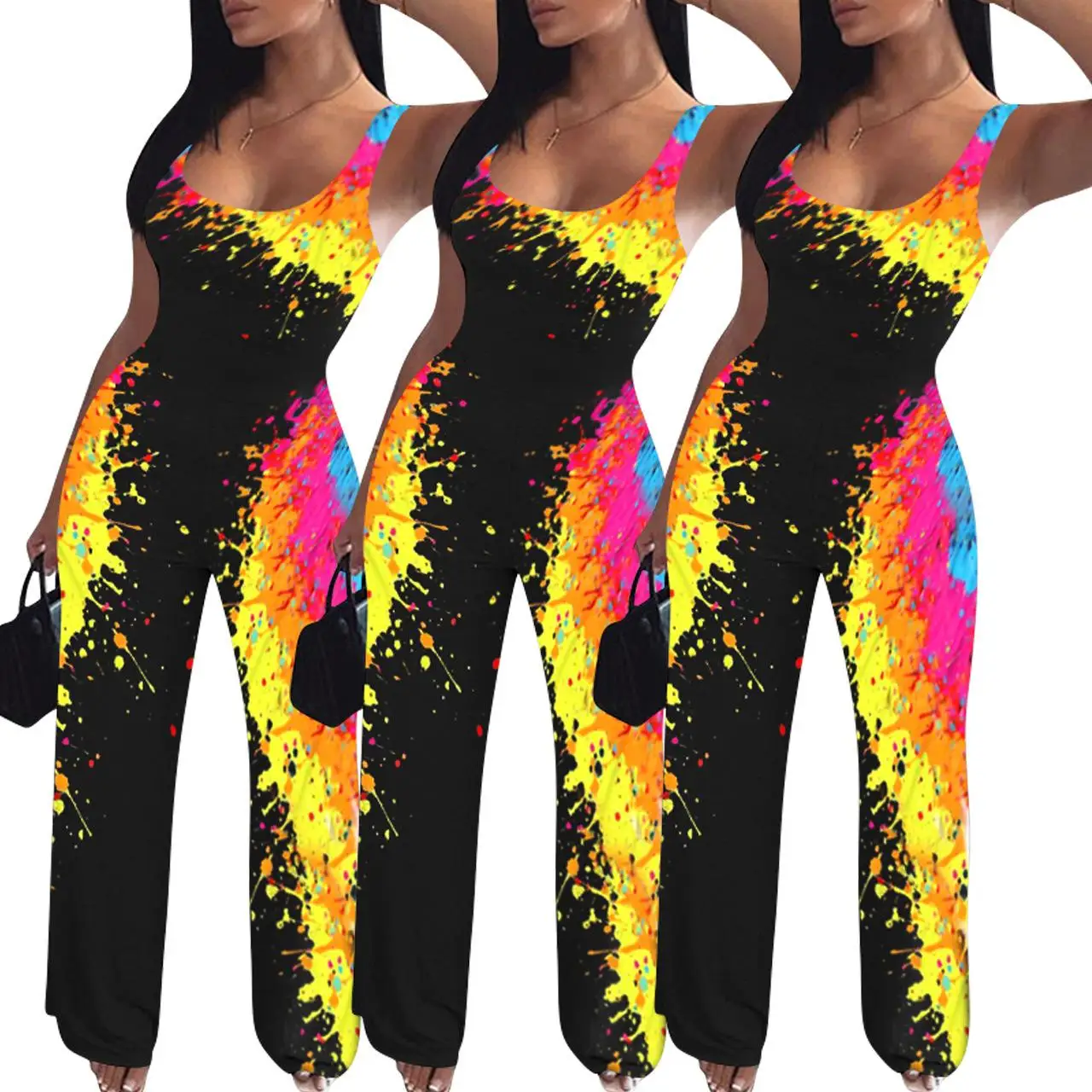Women Galaxy Painted Print Sleeveless Tank Straight Jumpsuit Classic Active Wear Long Romper One Piece Overall Playsuit
Women Galaxy Painted Print Sleeveless Tank Straight Jumpsuit Classic Active Wear Long Romper One Piece Overall Playsuit