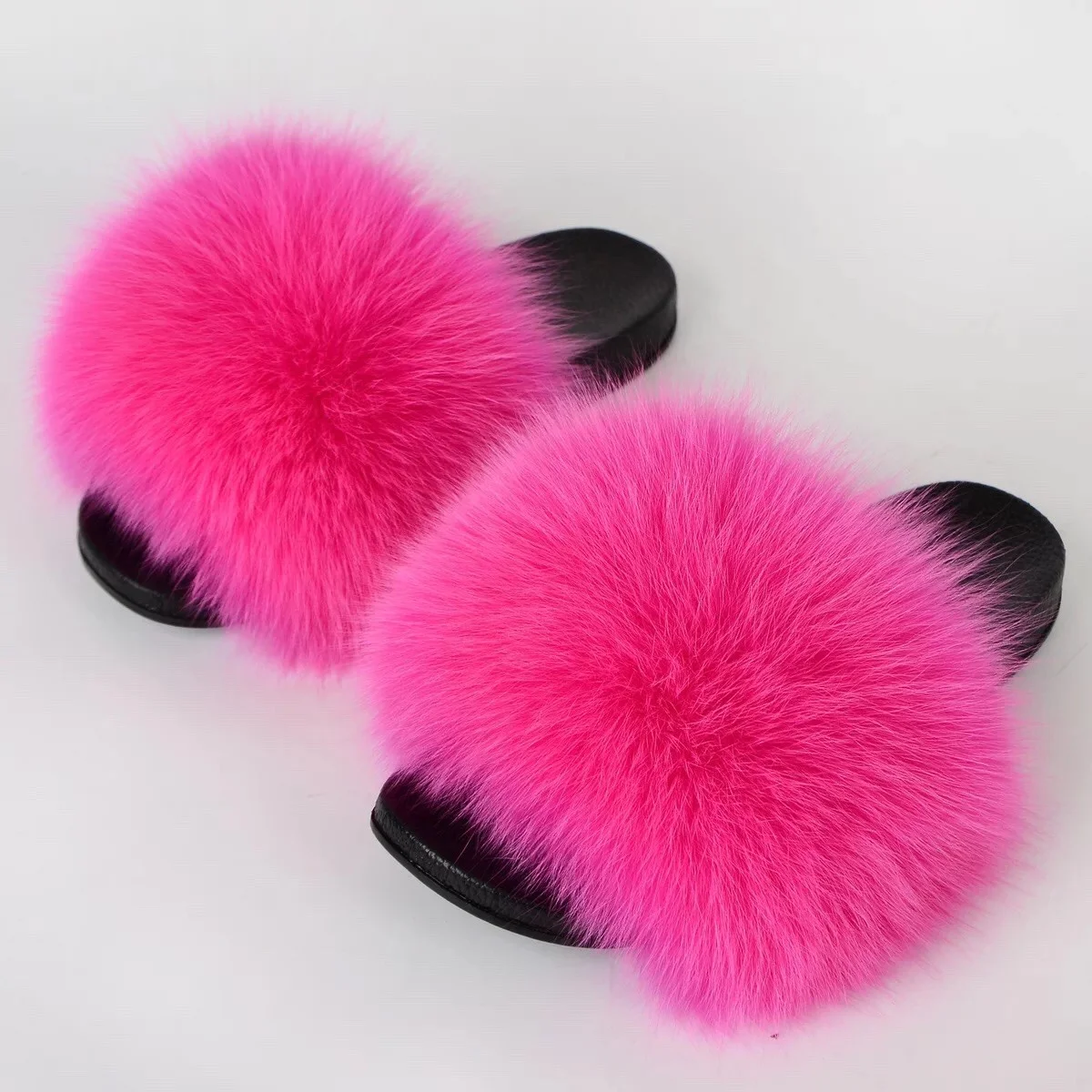 Low Price Non-slip Indoor Outdoor Solid Color Fluffy Real Rox Fur Ladies Women Fur Slippers, Customized color
Low Price Non-slip Indoor Outdoor Solid Color Fluffy Real Rox Fur Ladies Women Fur Slippers, Customized color