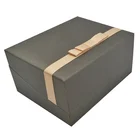 High Quality Custom Logo Leatherette Cardboard Watch Box with Ribbon