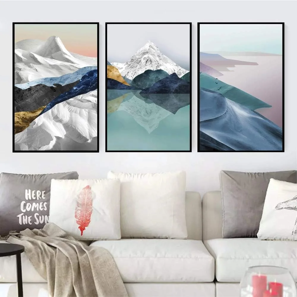 Nordic Snow Mountain Pink Sea Abstract Poster Golden Wall Painting Room Decor Wall Art Oil Painting Luxury Modern Canvas, Multiple colours
Nordic Snow Mountain Pink Sea Abstract Poster Golden Wall Painting Room Decor Wall Art Oil Painting Luxury Modern Canvas, Multiple colours