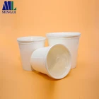 Various Size Disposable Soup Container / Kraft Paper Soup Cup With Lid