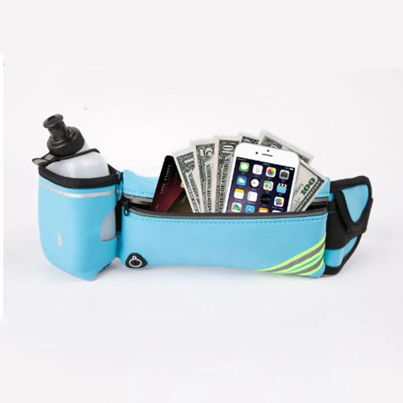 Sport Neoprene reflective hydro running belt waist pack with water bottle, Lemon green, black, pink, blue
Sport Neoprene reflective hydro running belt waist pack with water bottle, Lemon green, black, pink, blue