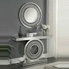 Antique reproduction console table console table set with mirror