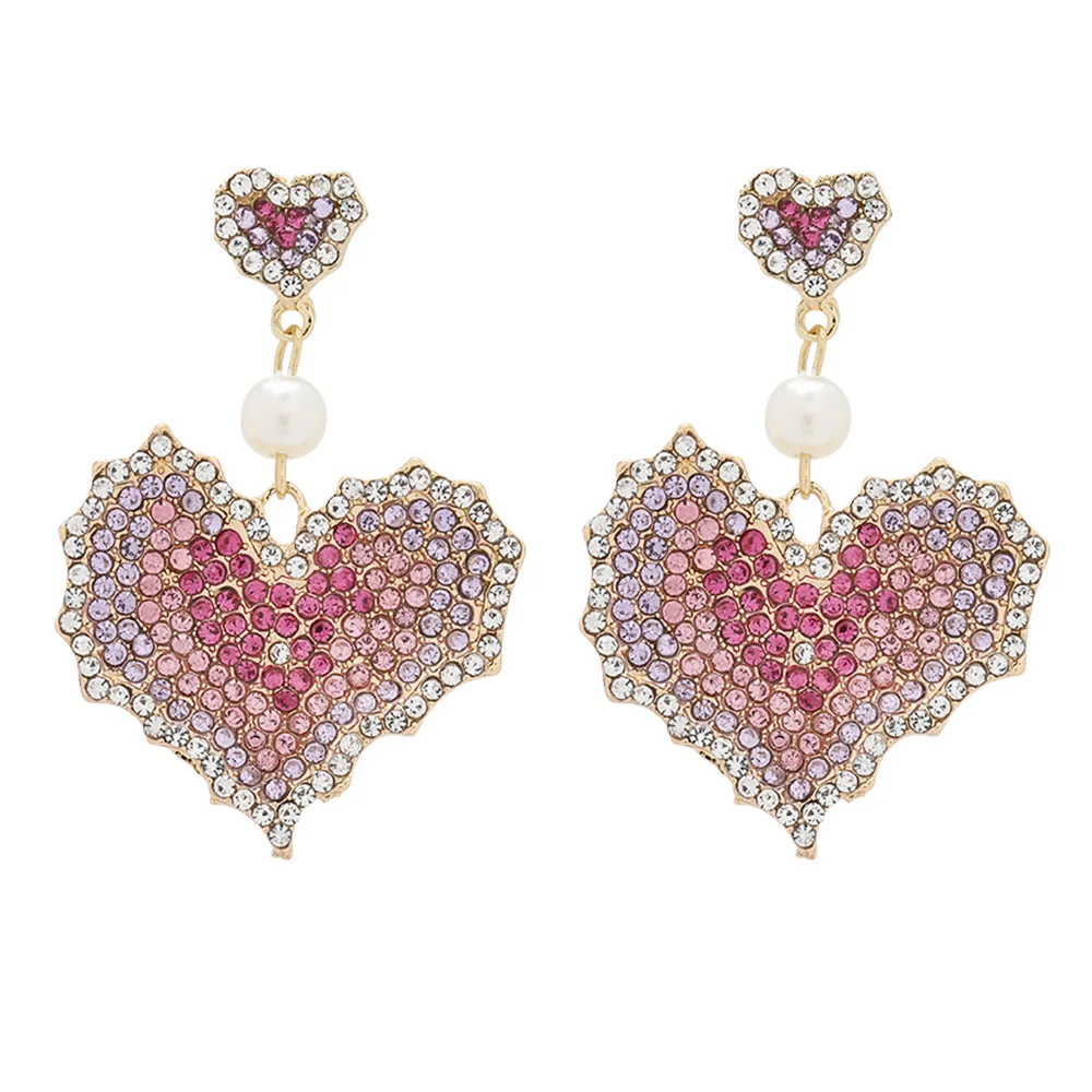 Cute Pink Sweet Heart Crystal Drop Earrings 2020 Pearl Statement Earrings Wholesale (SK1061), As picture
Cute Pink Sweet Heart Crystal Drop Earrings 2020 Pearl Statement Earrings Wholesale (SK1061), As picture