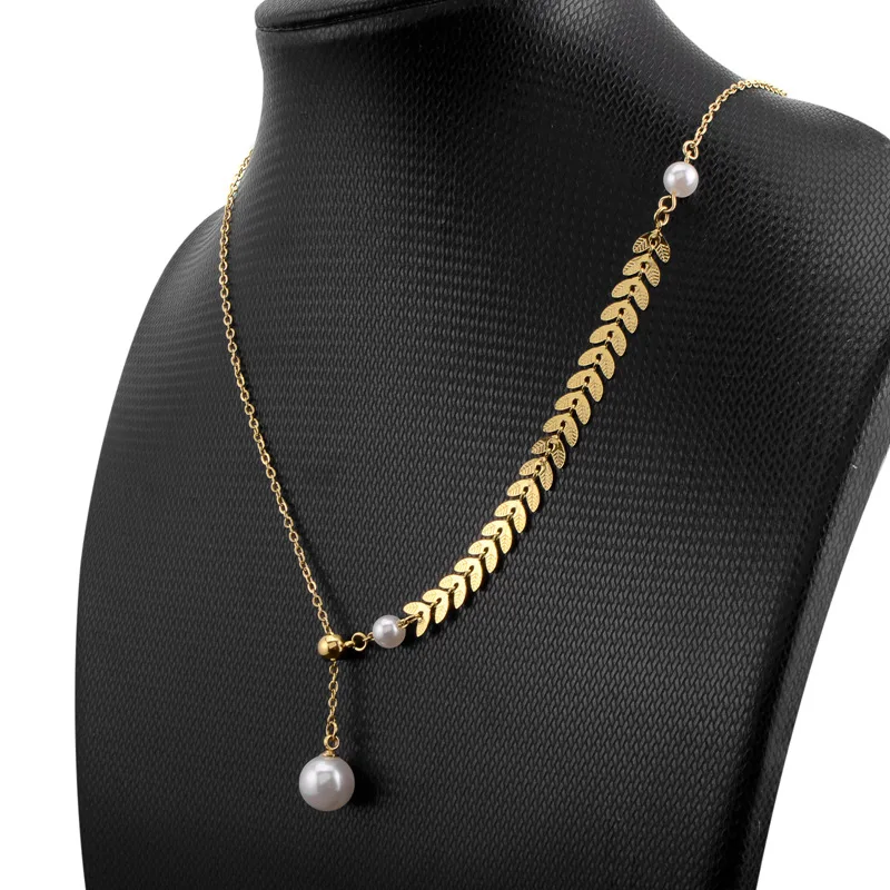 2021 Korean Style Ins Fashion Jewelry Inital Fashion Wheat Leaf Pearl Necklace Long Pendant Trendy Necklace, Picture
2021 Korean Style Ins Fashion Jewelry Inital Fashion Wheat Leaf Pearl Necklace Long Pendant Trendy Necklace, Picture