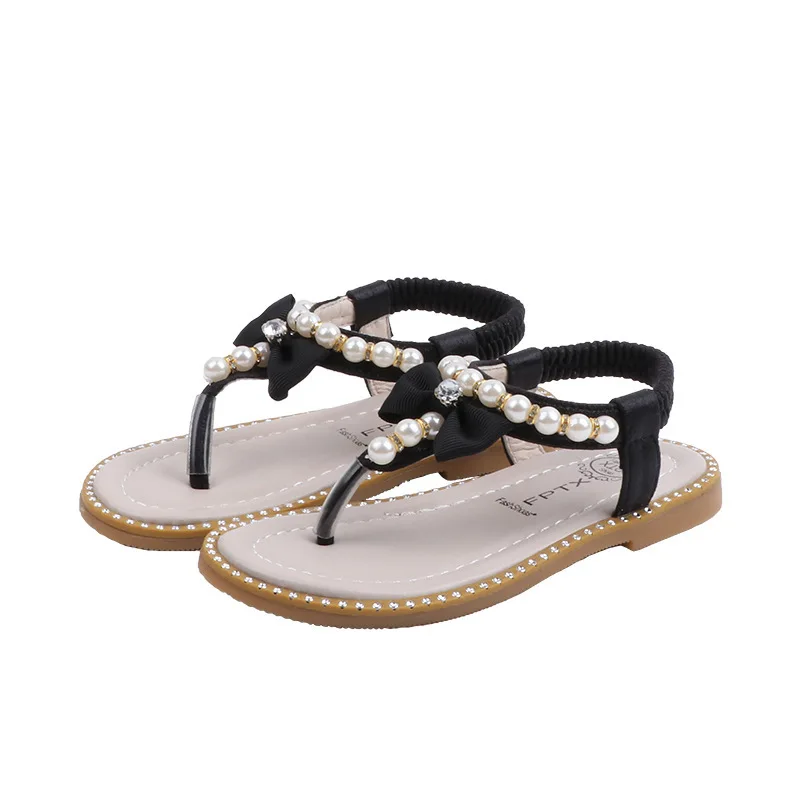 Sweet Pearl Bow Tie Sandals for Kids, Kids Princess Sandals Flip Flops, Black pink grey
Sweet Pearl Bow Tie Sandals for Kids, Kids Princess Sandals Flip Flops, Black pink grey