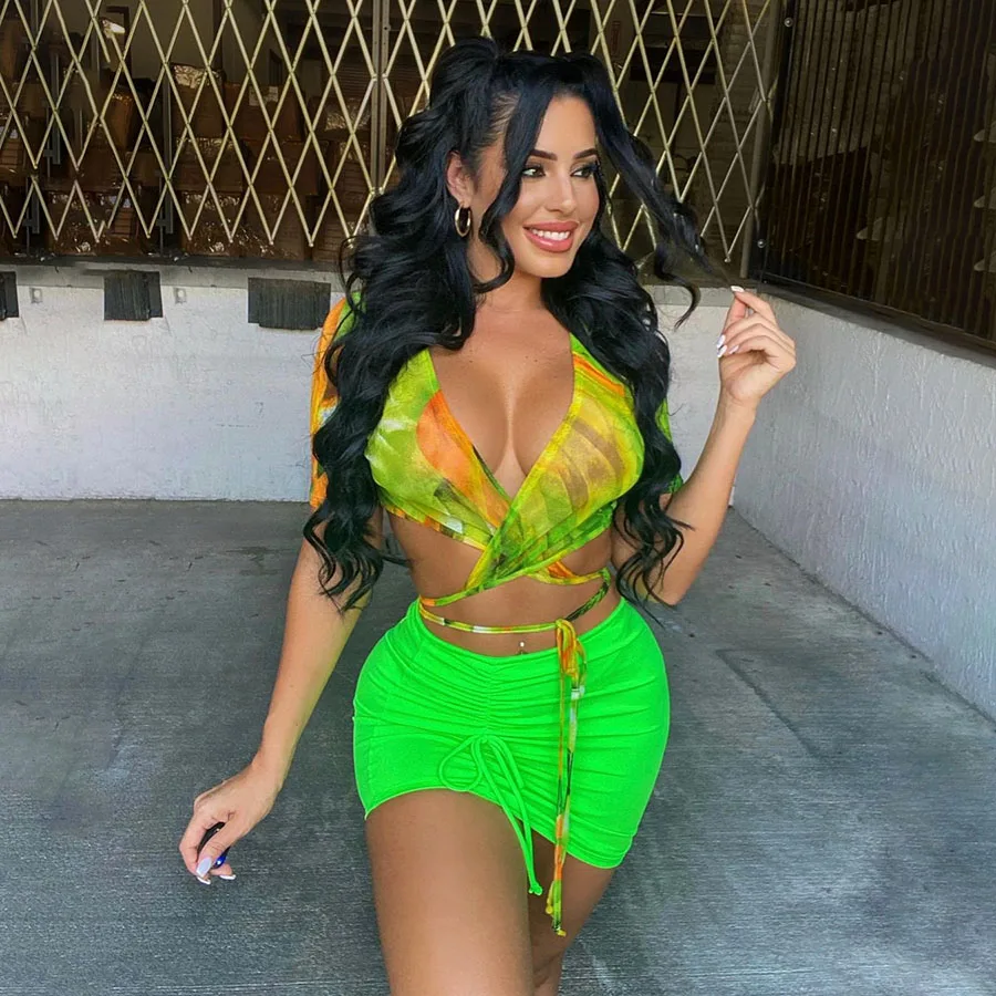 Nibber K21S02654 Printed Bandage Top Trend Skirt 2 Piece Set Women Short Sets Summer Outfits Women, Picture
Nibber K21S02654 Printed Bandage Top Trend Skirt 2 Piece Set Women Short Sets Summer Outfits Women, Picture