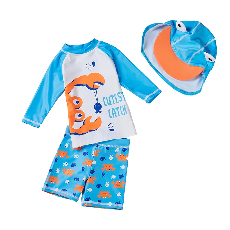 Kids beach leisure sportswear sun hat for boys and children split swimsuit swimming trunks Quick-drying, pattern: crab
Kids beach leisure sportswear sun hat for boys and children split swimsuit swimming trunks Quick-drying, pattern: crab