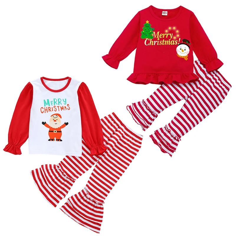 Christmas Baby Girls Clothing Sets Infants Long Sleeve Letter Top Flare Striped Pants 2Pcs Xmas Kids Clothes Spring M234
Christmas Baby Girls Clothing Sets Infants Long Sleeve Letter Top Flare Striped Pants 2Pcs Xmas Kids Clothes Spring M234