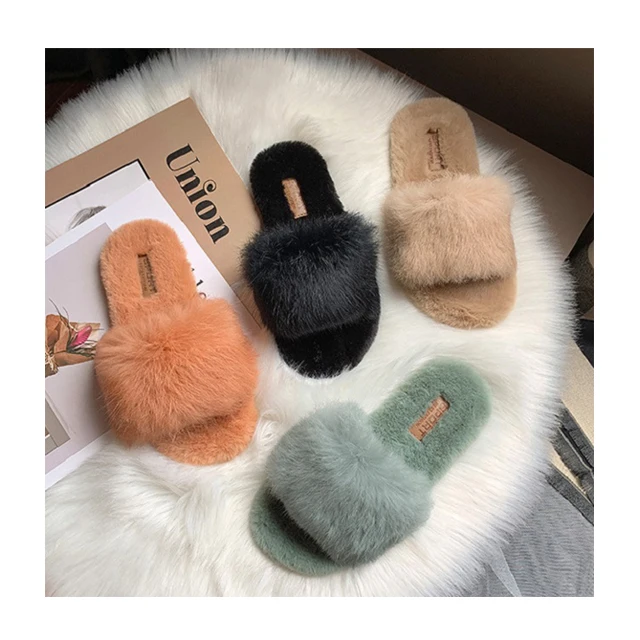 Wholesale Fur House Slippers Women Fluffy Faux Fur Slides Plush Bedroom Slippers, Customized color
Wholesale Fur House Slippers Women Fluffy Faux Fur Slides Plush Bedroom Slippers, Customized color