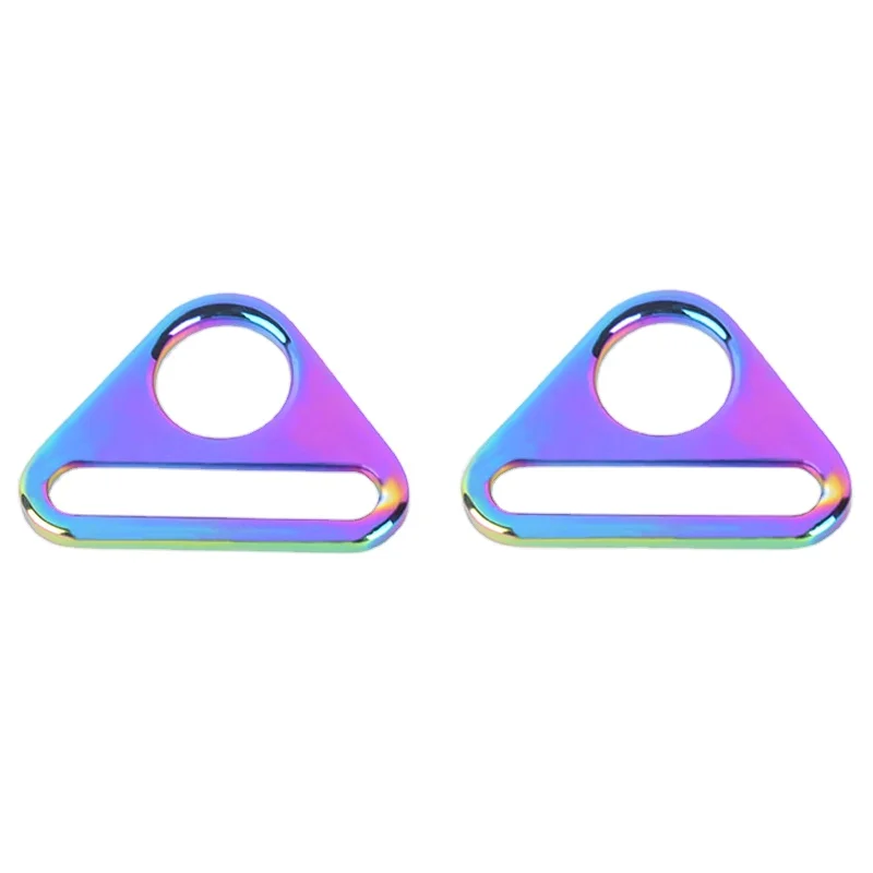 Wholesale Rainbow Color Triangle Shape Buckle,Metal Zinc Alloy Buckle For Bag Parts, Bag Strap Triangle Buckle
Wholesale Rainbow Color Triangle Shape Buckle,Metal Zinc Alloy Buckle For Bag Parts, Bag Strap Triangle Buckle