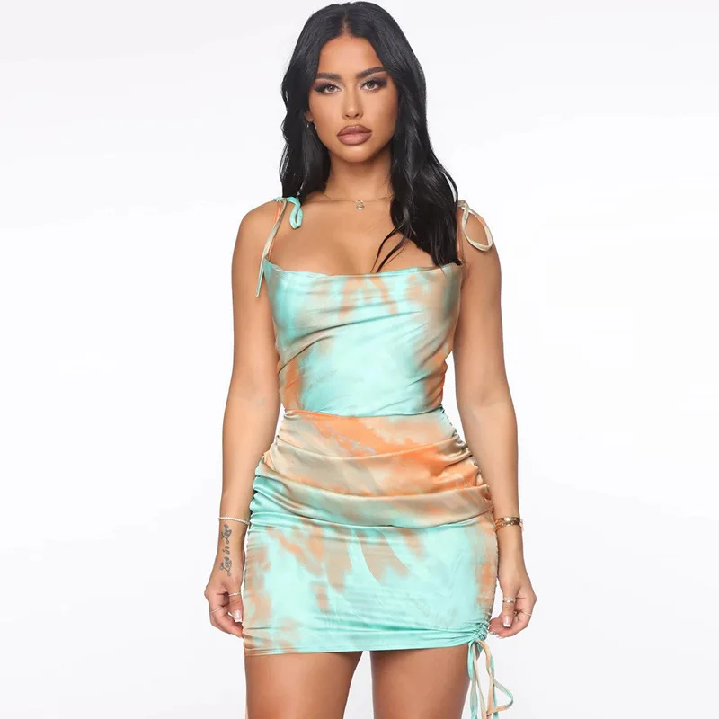 European and American Hot-selling Fashion Suspender Dress 2021 Summer Sexy Women's Halter Short Skirt, Yellow, blue
European and American Hot-selling Fashion Suspender Dress 2021 Summer Sexy Women's Halter Short Skirt, Yellow, blue