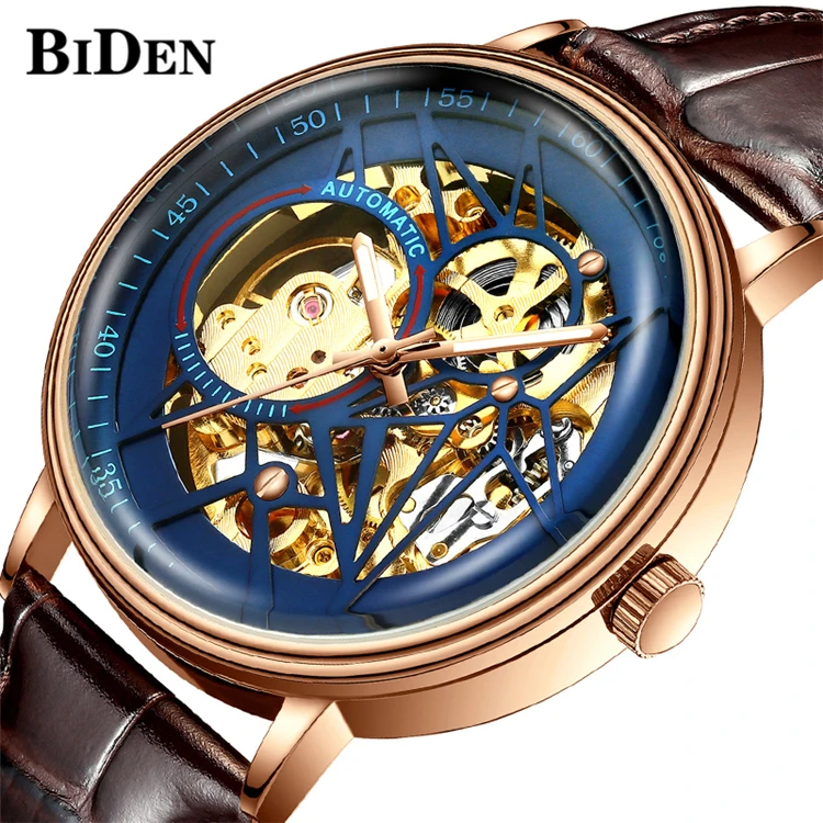 Biden 0219 Really Tourbillon Mechanical Watch Double Sided Full Hollow Watch Men's Genuine Leather Strap Waterproof Watches
Biden 0219 Really Tourbillon Mechanical Watch Double Sided Full Hollow Watch Men's Genuine Leather Strap Waterproof Watches