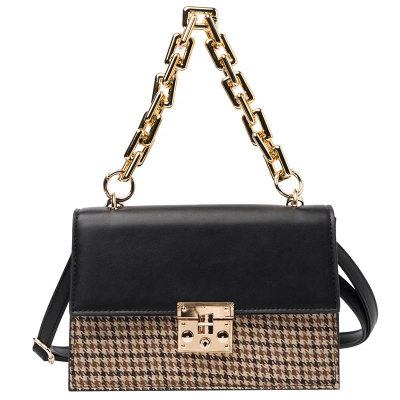 High quality classic diamond chain women's messenger bag tide large capacity women's bag checked shoulder bag, Black, camel, coffee
High quality classic diamond chain women's messenger bag tide large capacity women's bag checked shoulder bag, Black, camel, coffee