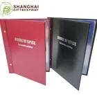 High quality Chicago Customized logo leather A4 restaurant menu