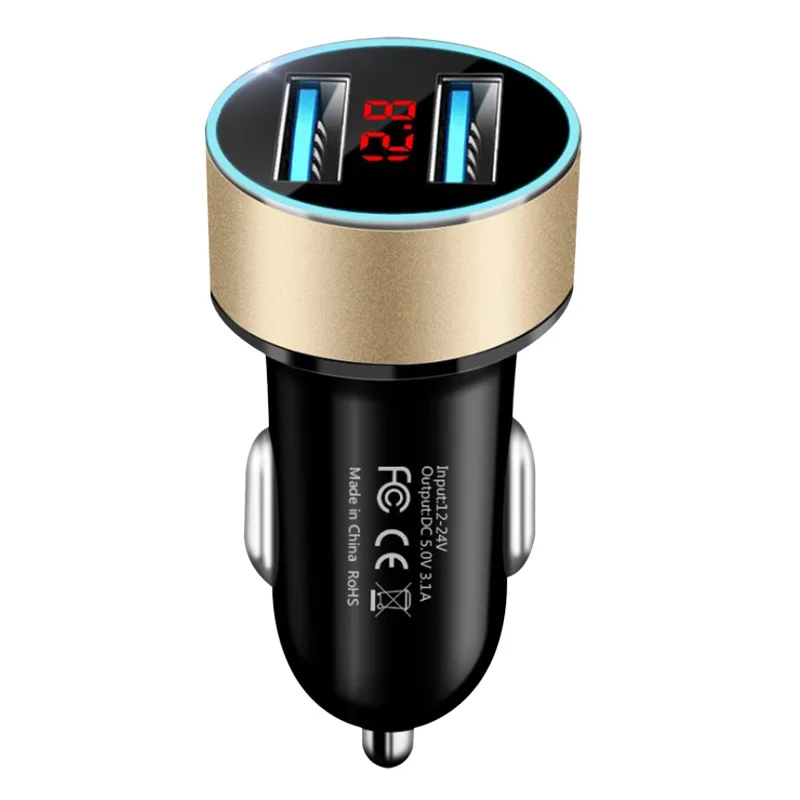 one piece dropshipping 3.1A Digital Display car charger car fast charging plug smart car flash charger
one piece dropshipping 3.1A Digital Display car charger car fast charging plug smart car flash charger