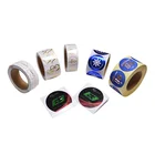 Label Labels Waterproof Print Branding Round Circle Adhesive Custom Sticker Vinyl Roll Logo Label
