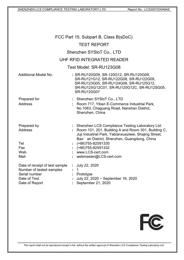 RFID Antitheft Access Control Reader Writer IP66 IP Rate and Bluetooth Wiegand Reader