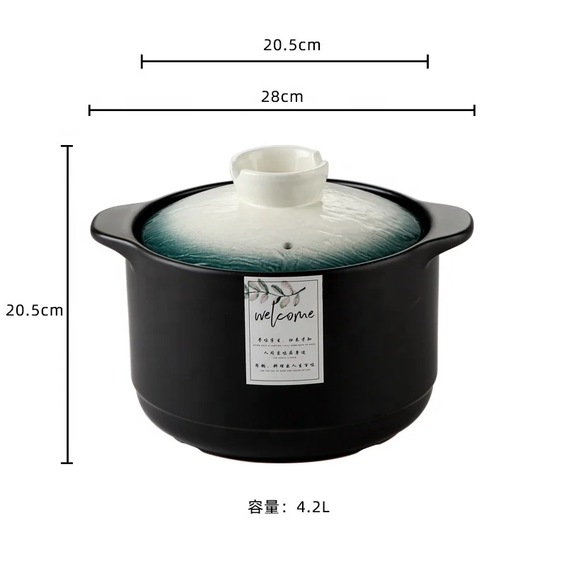 Japanese casserole gas Wholesale Home Cooking Ware Stoneware black Ceramic Casserole Pot, Blue / green
Japanese casserole gas Wholesale Home Cooking Ware Stoneware black Ceramic Casserole Pot, Blue / green