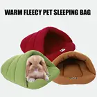 Sleep Zone Cuddle Cave Pet Bed, Pet Tent Burrow Bed, Cozy Triangle Bed for Cats and Small Dogs