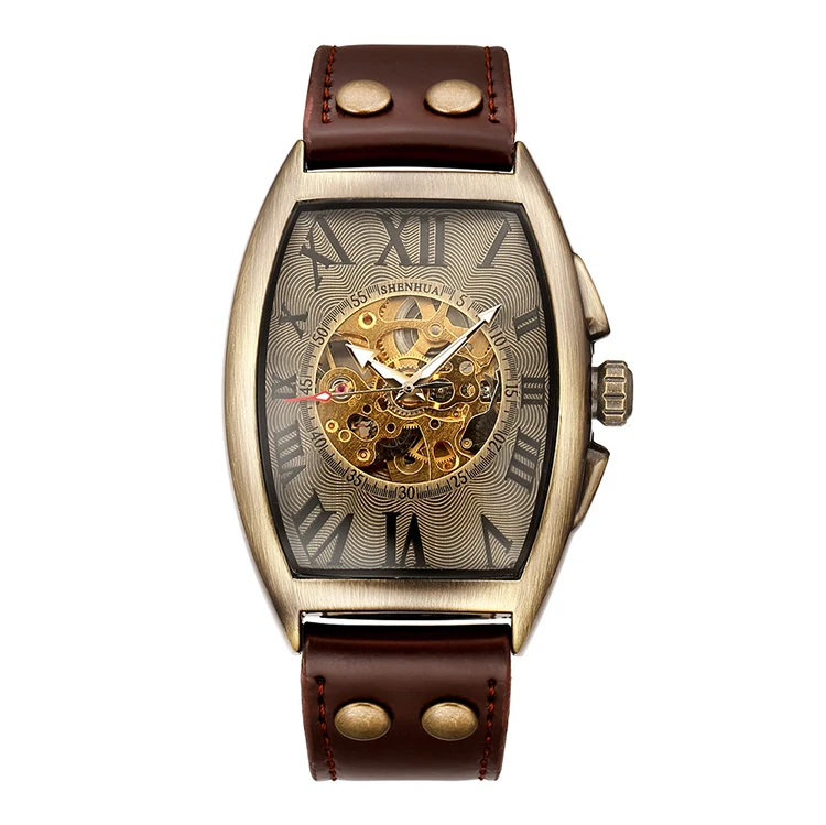 SHENHUA 9868 Simple Sports Automatic Mechanical Watch Leather Strap Analog Display Luxury Watches Men, 2 color for you choose
SHENHUA 9868 Simple Sports Automatic Mechanical Watch Leather Strap Analog Display Luxury Watches Men, 2 color for you choose