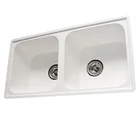 Modern Kitchen Design Double Basin Bathroom Sink Dining Room Wash Hand Basin