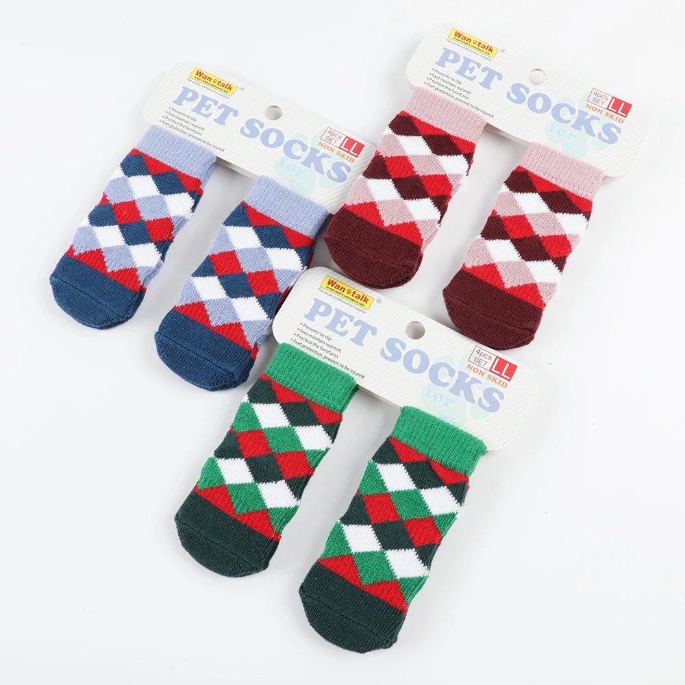 4PCS/SET Pet Dog Cat socks Anti-slip Cat cotton Soft indoor wear pet socks, Picture shows
4PCS/SET Pet Dog Cat socks Anti-slip Cat cotton Soft indoor wear pet socks, Picture shows