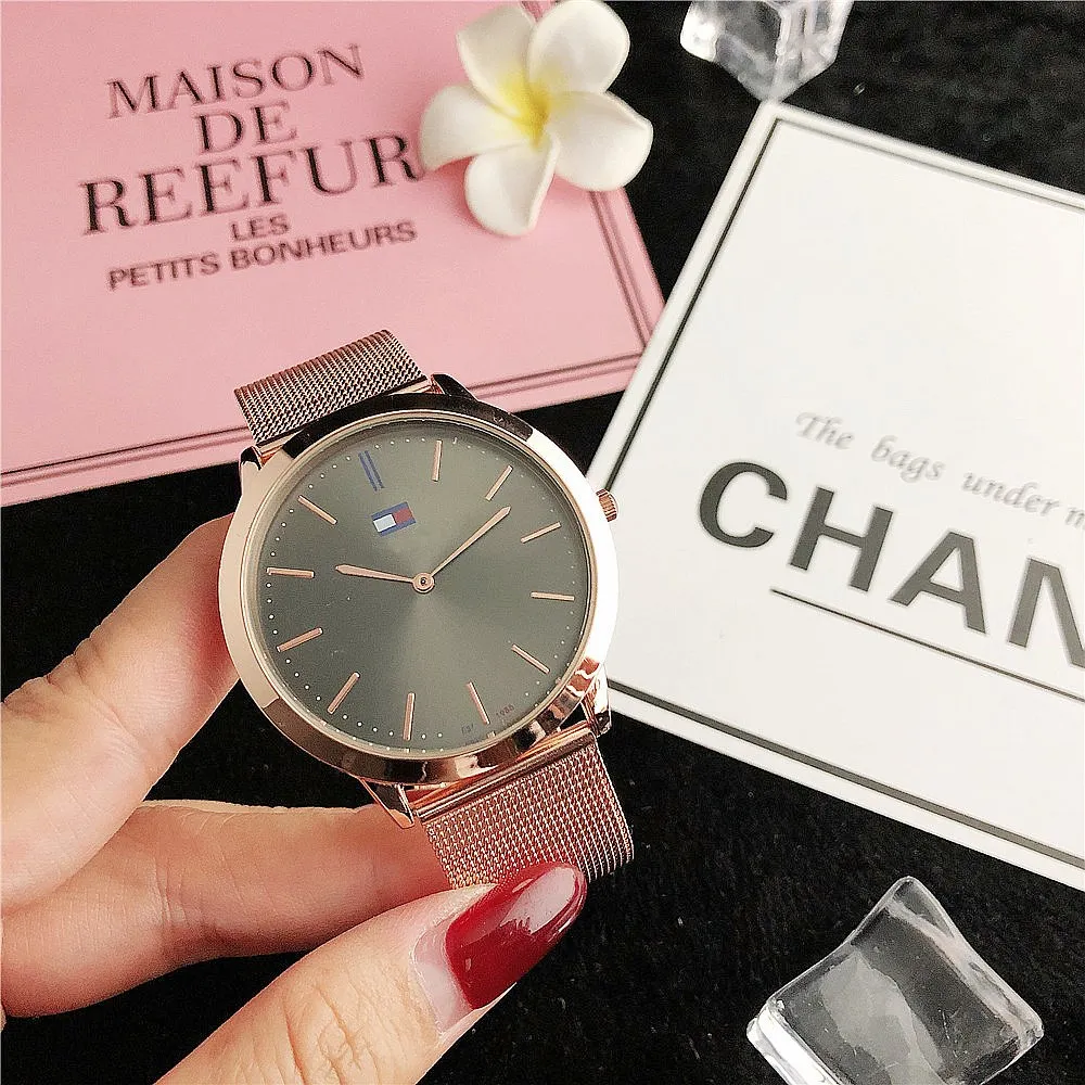 unisex wrist watch chain men hand japan movement watch rose gold wristwatch women big dial watches stainless steel mesh band, Black
unisex wrist watch chain men hand japan movement watch rose gold wristwatch women big dial watches stainless steel mesh band, Black