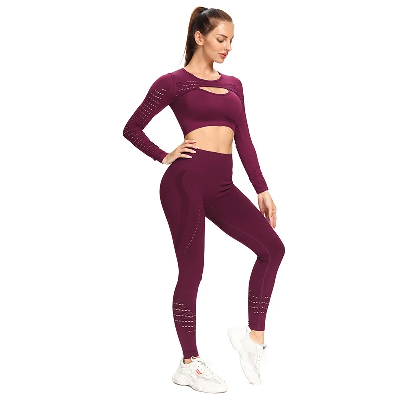 Hot selling Seamless High Waist Gym Mesh Long Sleeve Sports Running Thin Body Women Yoga Sets
Hot selling Seamless High Waist Gym Mesh Long Sleeve Sports Running Thin Body Women Yoga Sets
