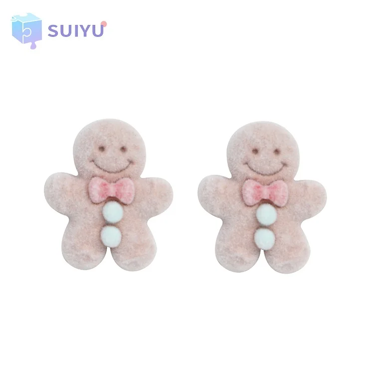 Korean Style Cute Gingerbread Man Plush Flocking Earrings Cartoon 3D Gingerbread Man Christmas Stud Earrings, Khaki
Korean Style Cute Gingerbread Man Plush Flocking Earrings Cartoon 3D Gingerbread Man Christmas Stud Earrings, Khaki
