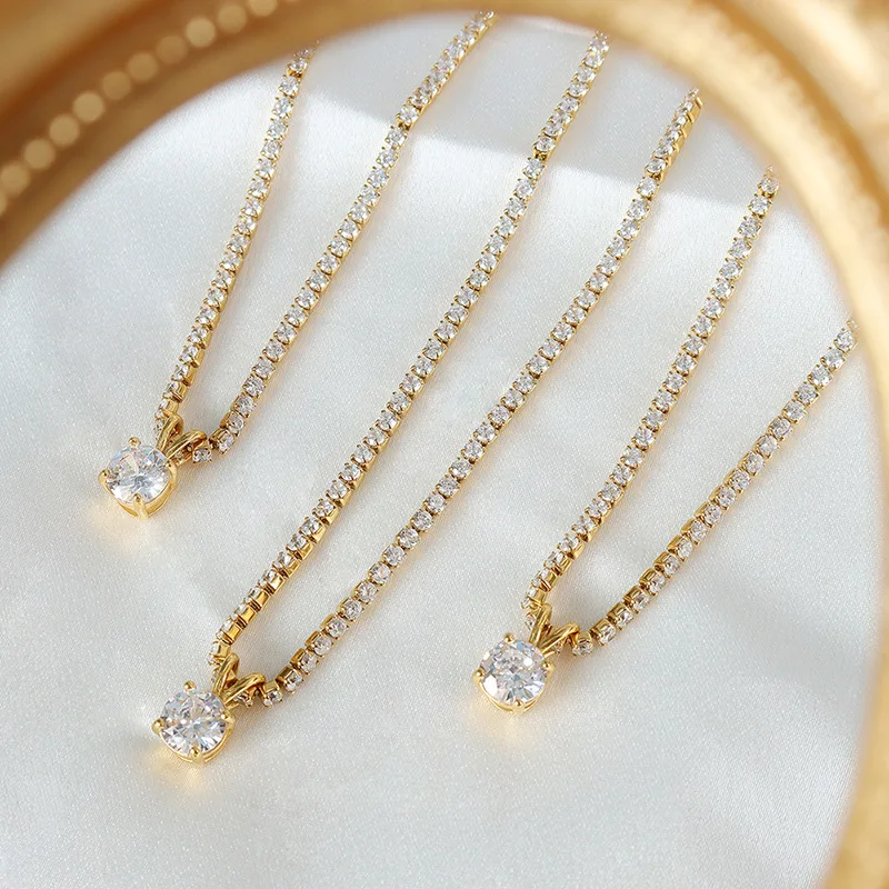 Joolim Waterproof &Tarnish Free Zirconia Women Tennis Gold Plated Crystal Diamond Stainless Steel Necklaces
Joolim Waterproof &Tarnish Free Zirconia Women Tennis Gold Plated Crystal Diamond Stainless Steel Necklaces
