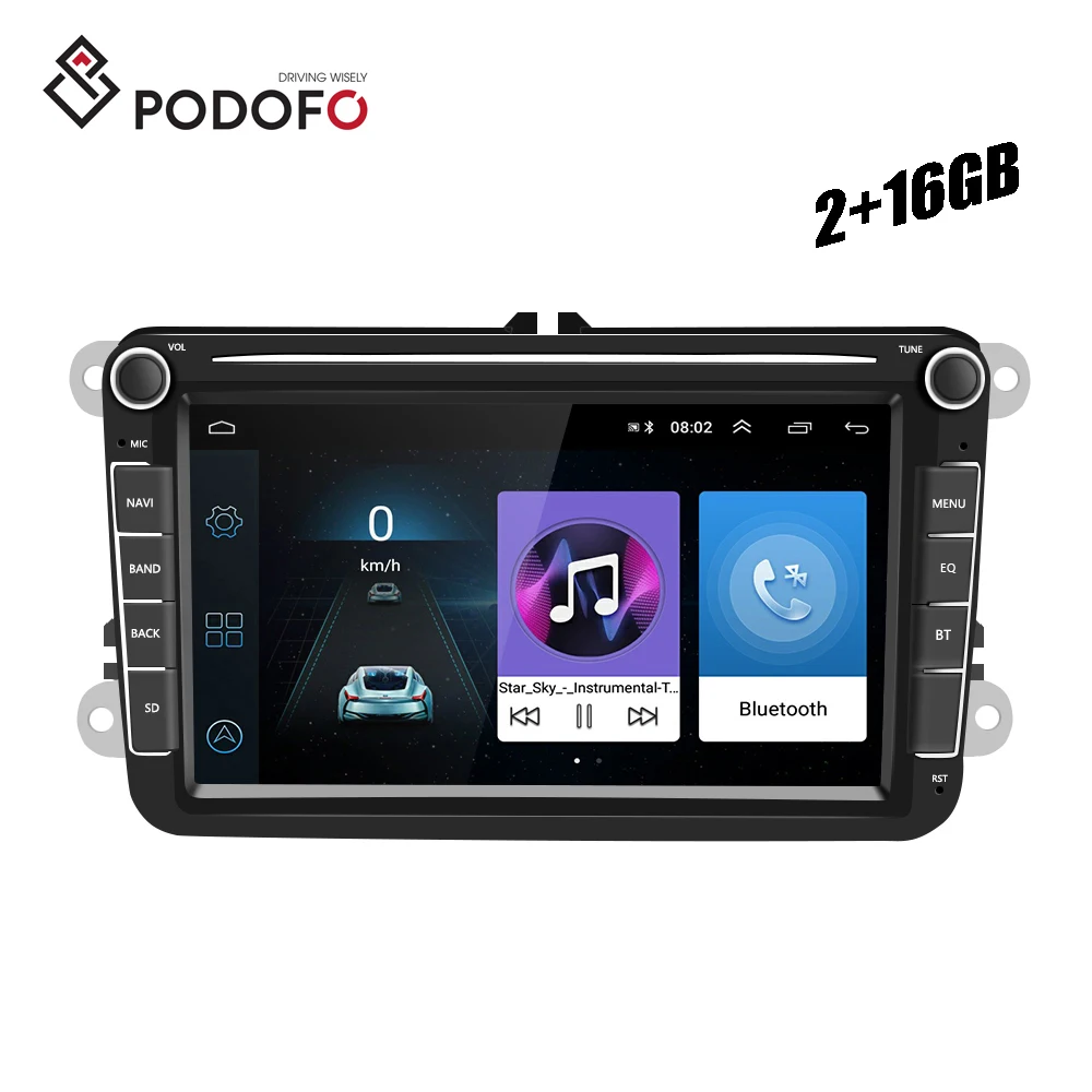 Podofo 2+16 GB Android Car Radio 8 inch 2 Din Car Video Stereo GPS Wifi BT For Volkswagen/POLO/PASSAT/GOLF/TOURAN
Podofo 2+16 GB Android Car Radio 8 inch 2 Din Car Video Stereo GPS Wifi BT For Volkswagen/POLO/PASSAT/GOLF/TOURAN