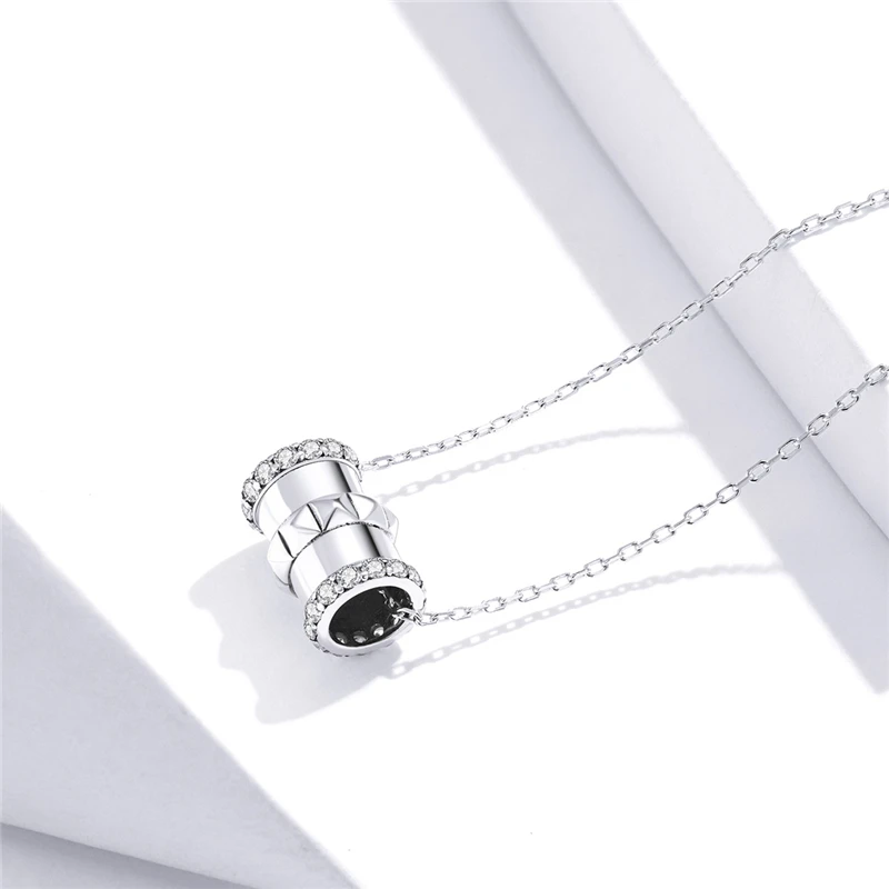 Fine Jewelry Accessories Women 925 Sterling Silver Chain Necklace Geometric Barrel Beads Necklace
Fine Jewelry Accessories Women 925 Sterling Silver Chain Necklace Geometric Barrel Beads Necklace