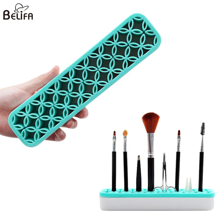 Belifa cosmetic organizer silicon silicone air drying lipstick make up brush storage stand makeup brush holder
Belifa cosmetic organizer silicon silicone air drying lipstick make up brush storage stand makeup brush holder